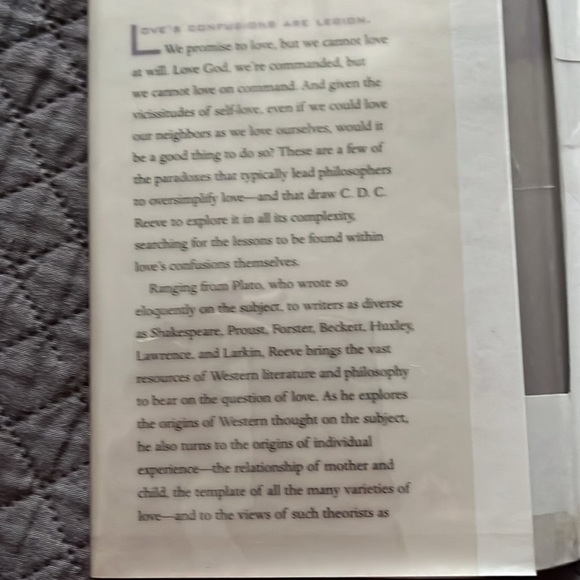 Love's Confusions by C.D.C. Reeve - Hardcover Book - Picture 4 of 5